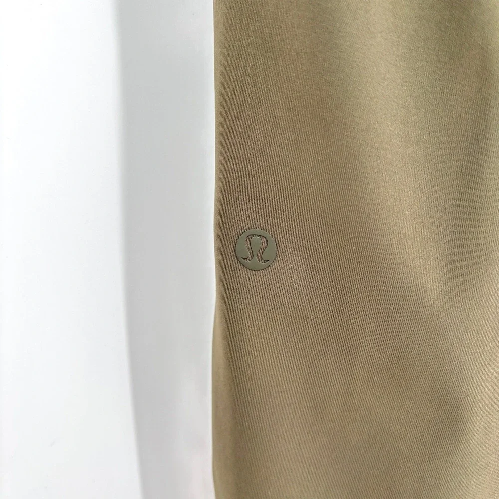 Lululemon‎ On The Fly Jogger 7/8 Mid Rise Olive Green Stretch Drawstring Size 6
